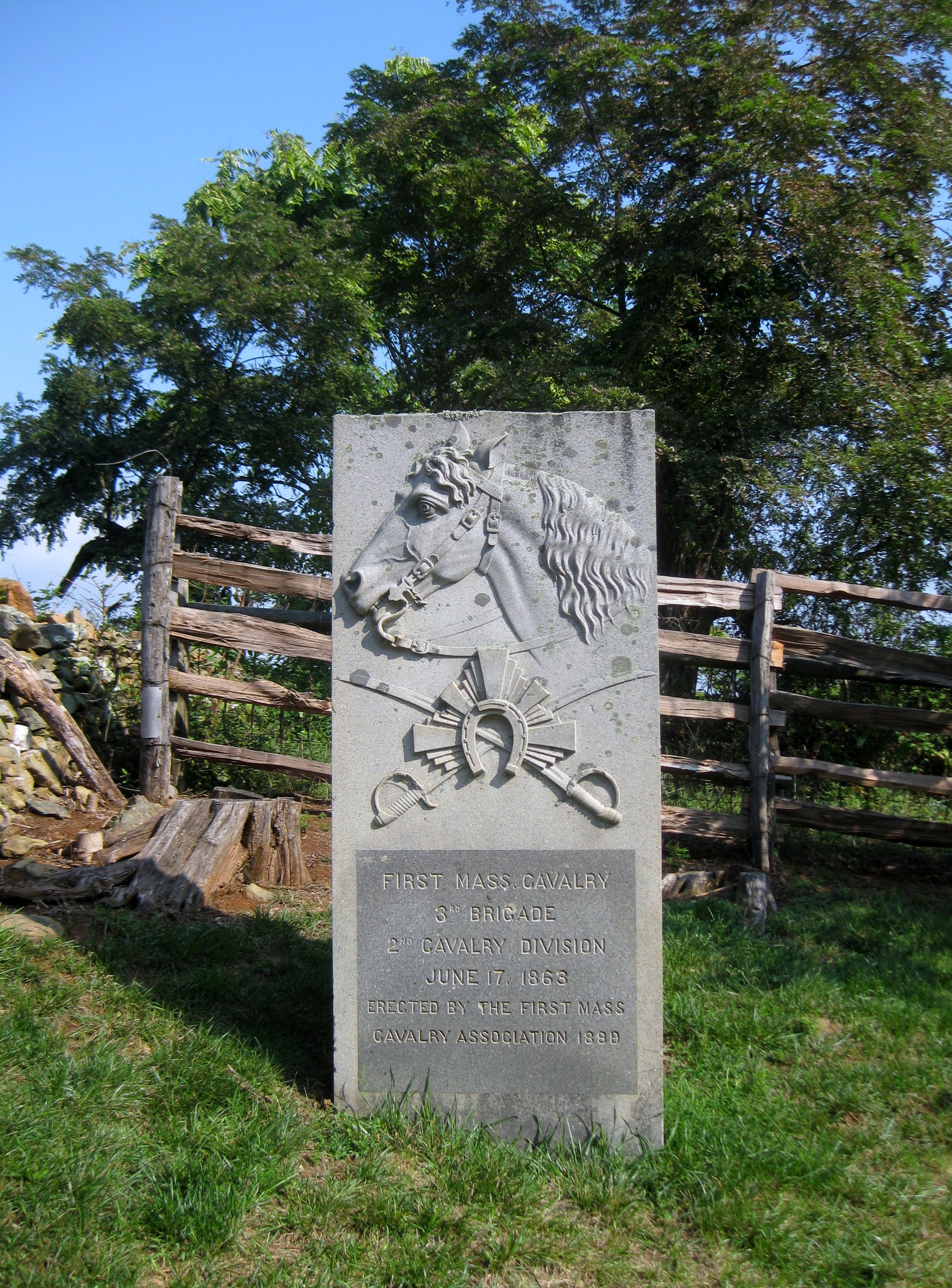1st Massachusetts Cavalry Monument at Aldie