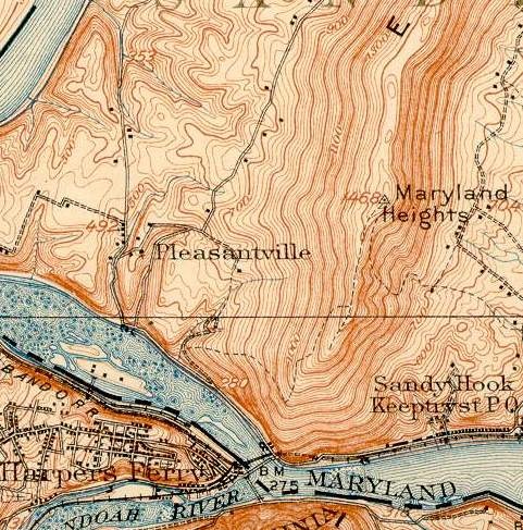 1909 USGS Map of Maryland Heights