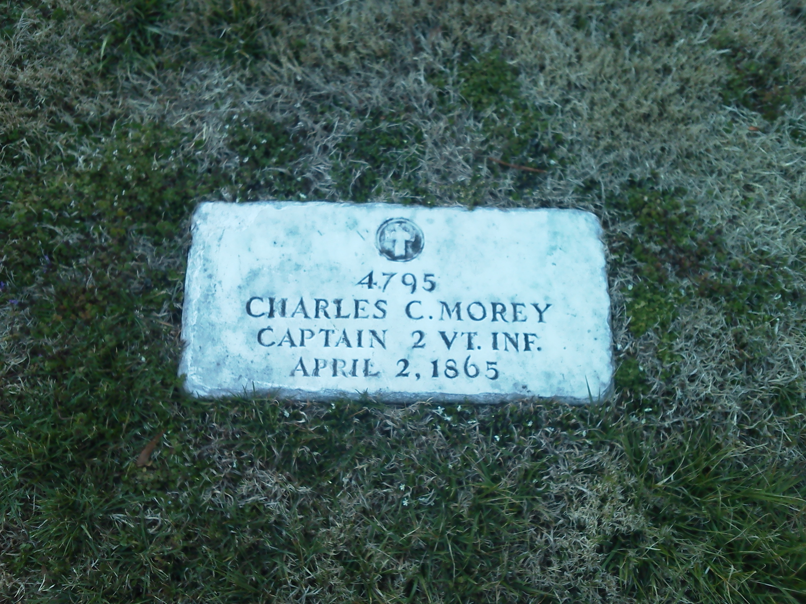 Morey's headstone.