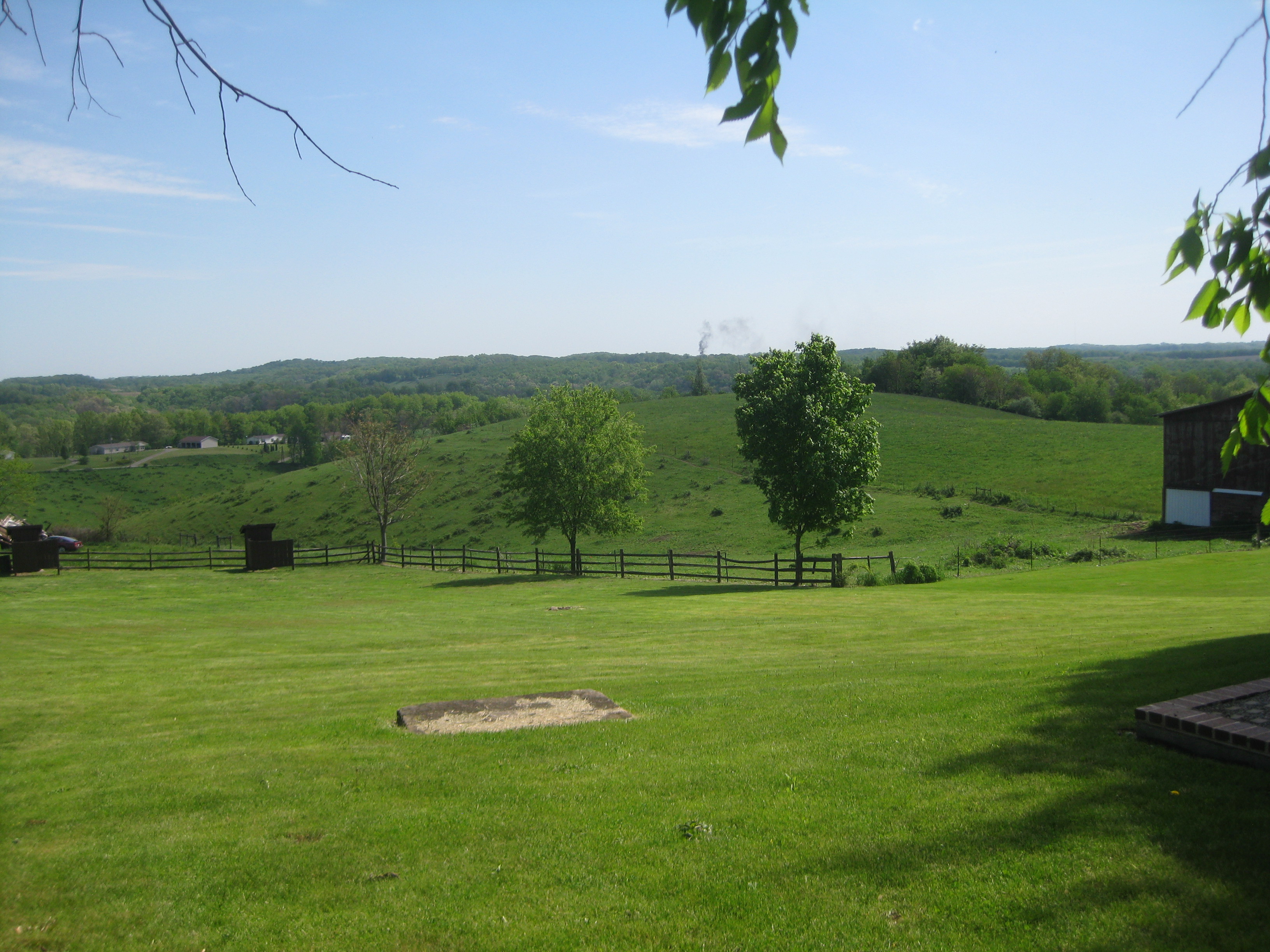 The Custer's backyard.