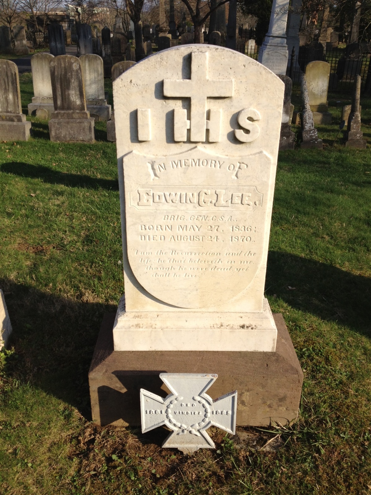 Grave of Brigadier General Edwin G. Lee