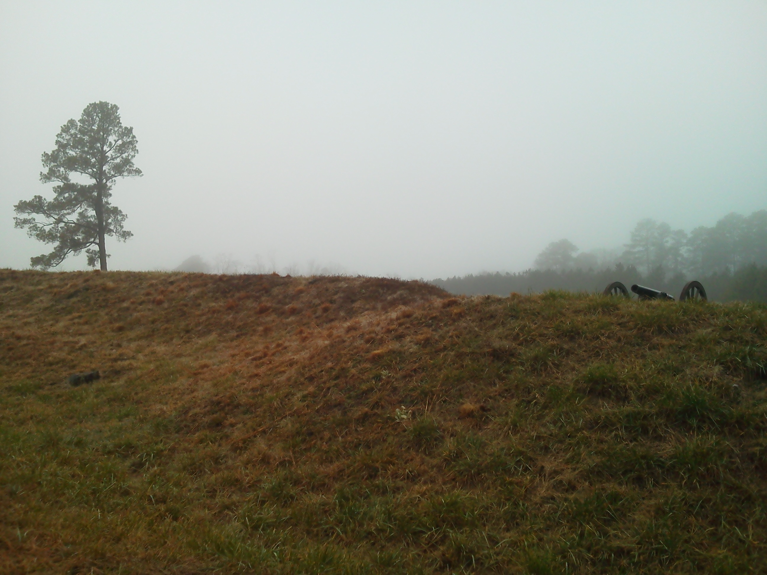 Confederate earthworks captured by the 126th Ohio, April 2, 1865