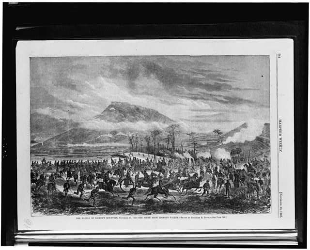 The Battle of Lookout Mountain. Courtesy of the Library of Congress.