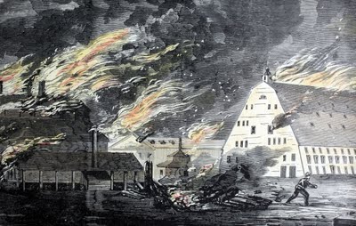 Burning of Gosport Naval Yard, 1861 
