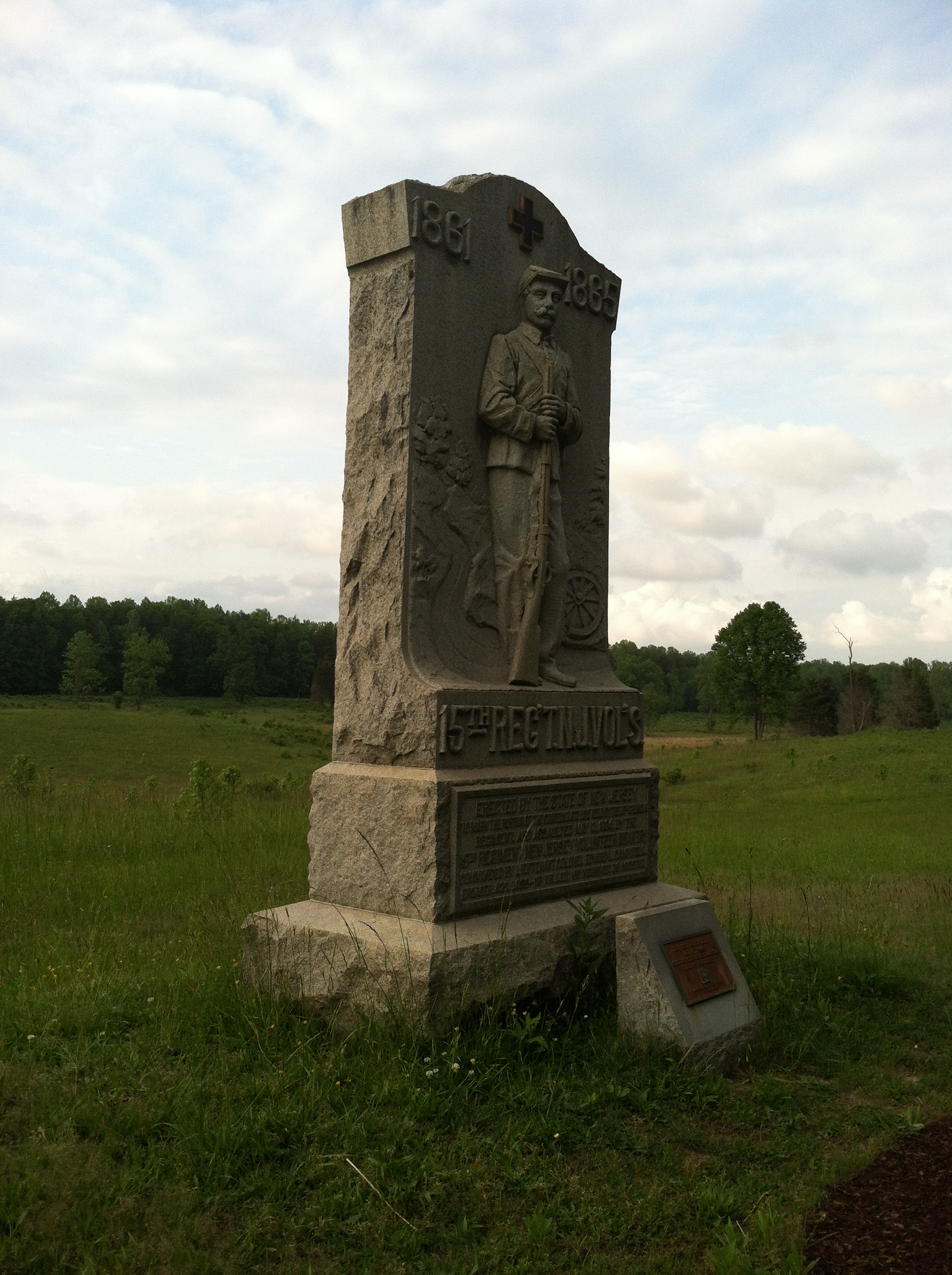 15th New Jersey Monument at Spotsylvania Court House.