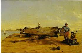 Painting of H.L. Hunley by Conrad Wise Chapman