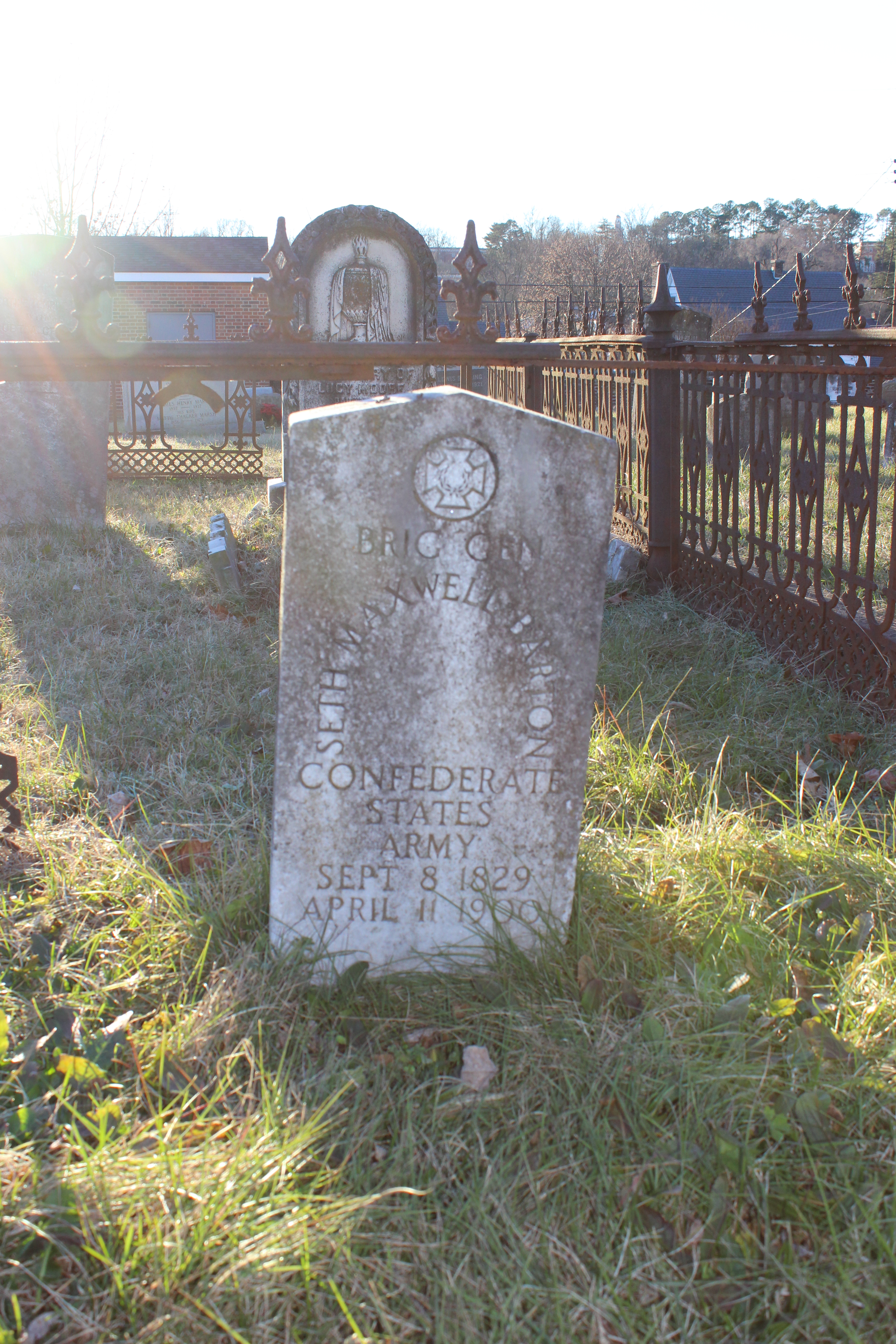 Barton's Grave in Fredericksburg, Virginia