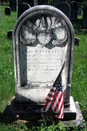 Corporal George A. Bucklin, 10th Vermont, buried at Read Cemetery, Danby, Vermont