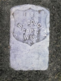 Captain John B. Doughty, 5th Wisconsin, buried at Poplar Grove National Cemetery