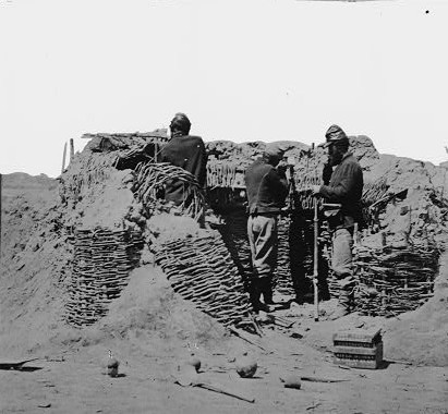 Federal picket line in front of Fort Mahone, Library of Congress
