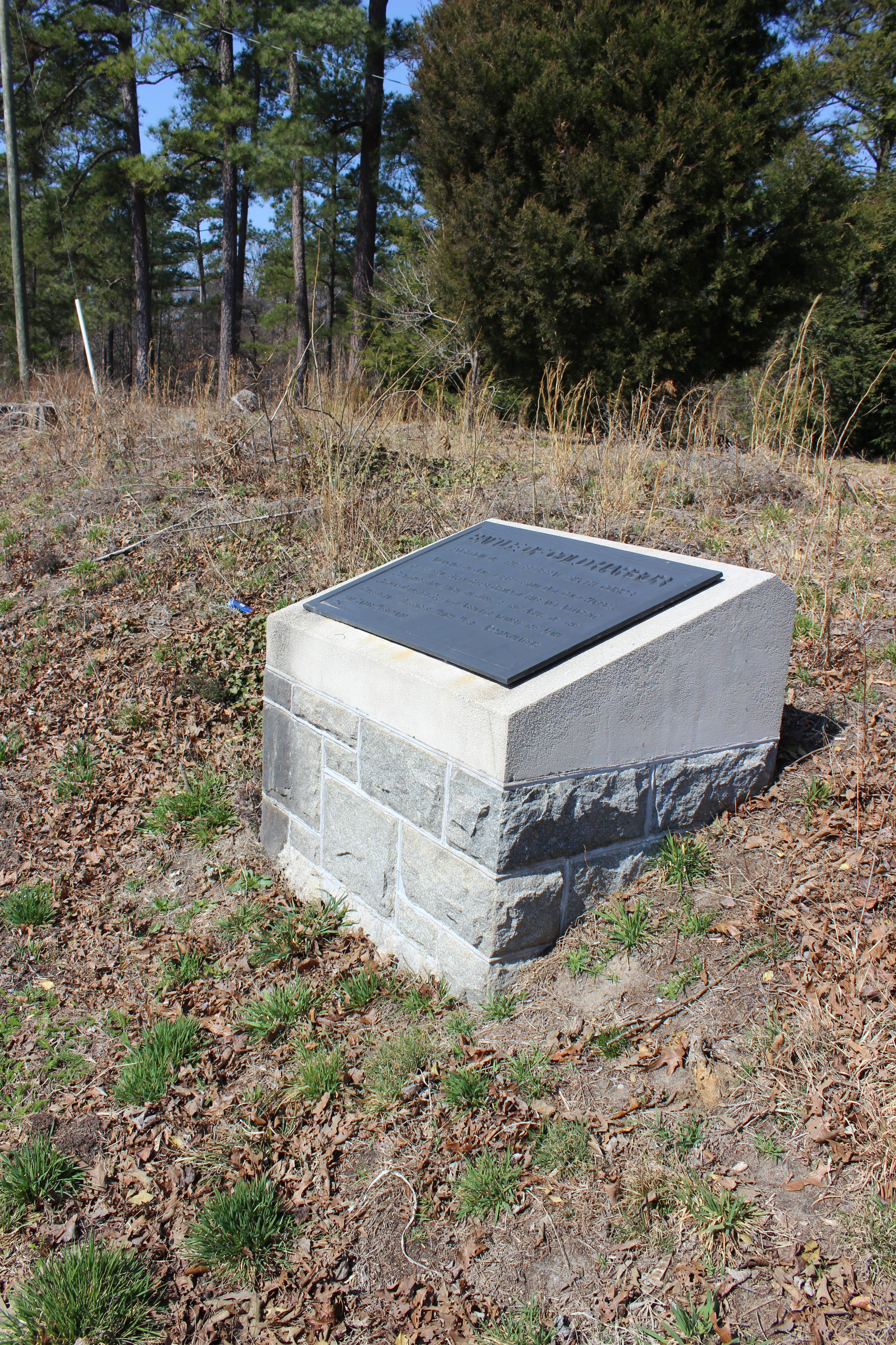 One of the "Freeman Markers" on the Cold Harbor Battlefield