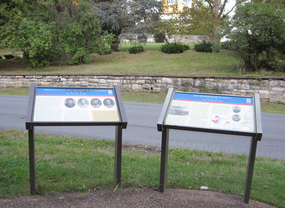 Civil War Trails Markers at Prospect Cemetery