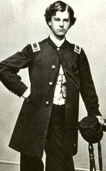 Arthur MacArthur, depicted here as a 1st Lieutenant, was a Major at the Battle of Franklin. He would later be Douglas MacArthur's father.
