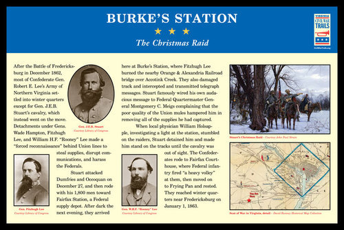 Burke Station Civil War Trails Marker