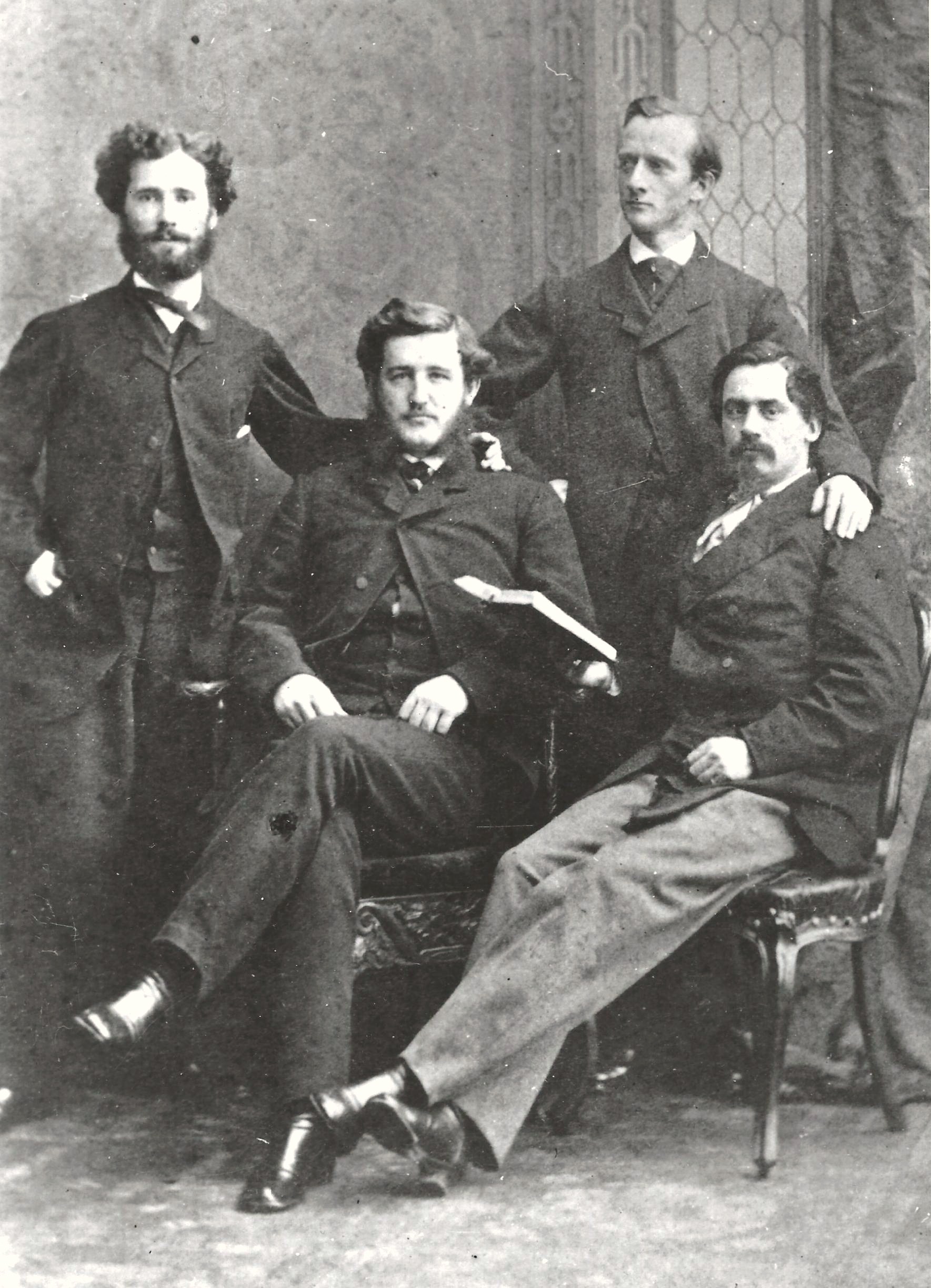 From left: Midshipman John T. Mason, Midshipman O.A. Browne, Lieutenant William Whittle, Lieutenant Sidney Smith Lee. Museum of the Confederacy, Richmond Va.