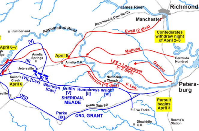 Appomattox Campaign, April 2-6, 1865