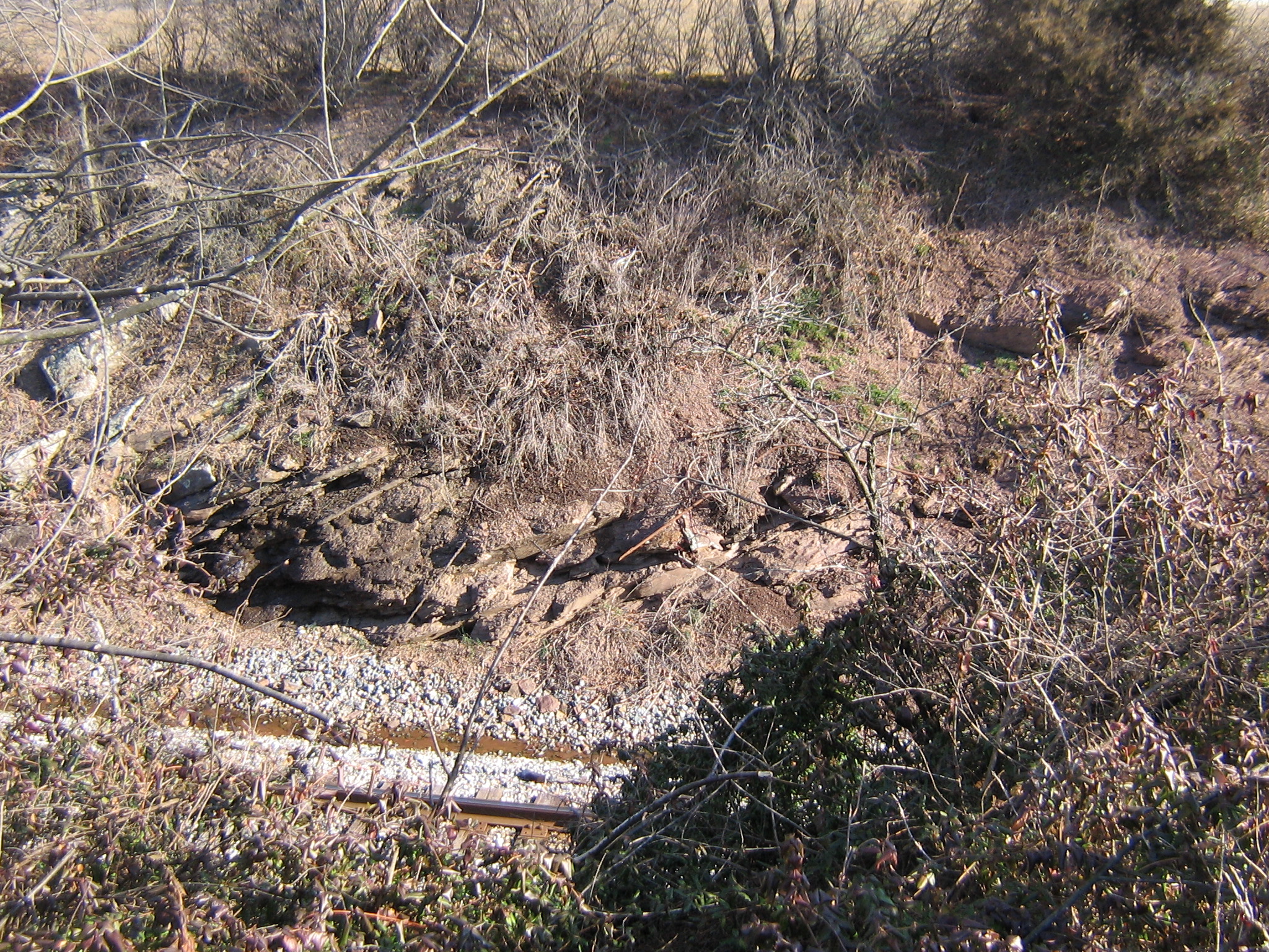 The railroad cut at Gettysburg. 