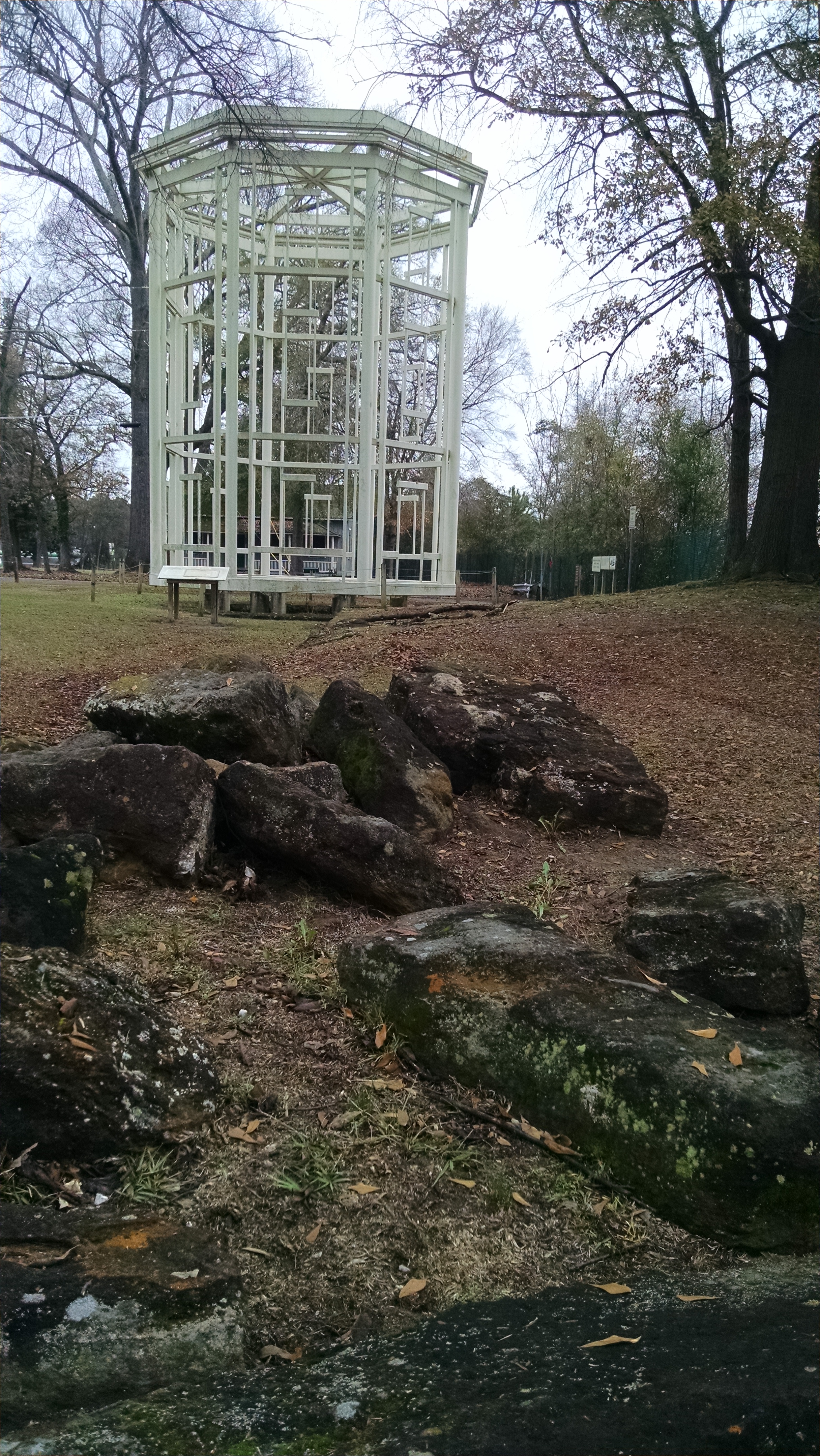 Standing on the site of one of the original guard towers, this "ghost tower" gives visitors a feel for the immensity of Arsenal.