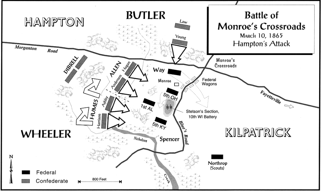 Battle of Monroe's Crossroads.