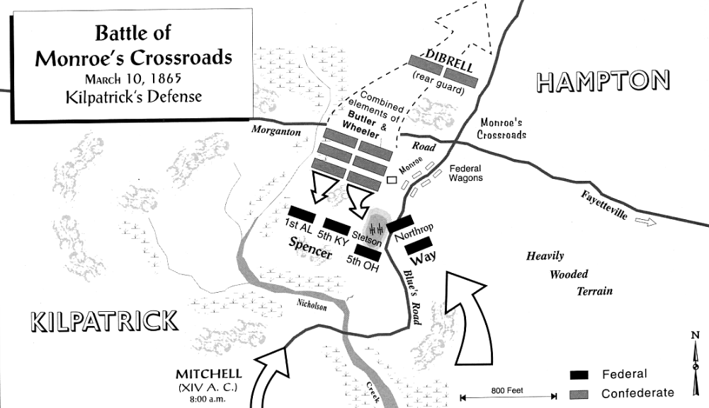Battle of Monroe's Crossroads.