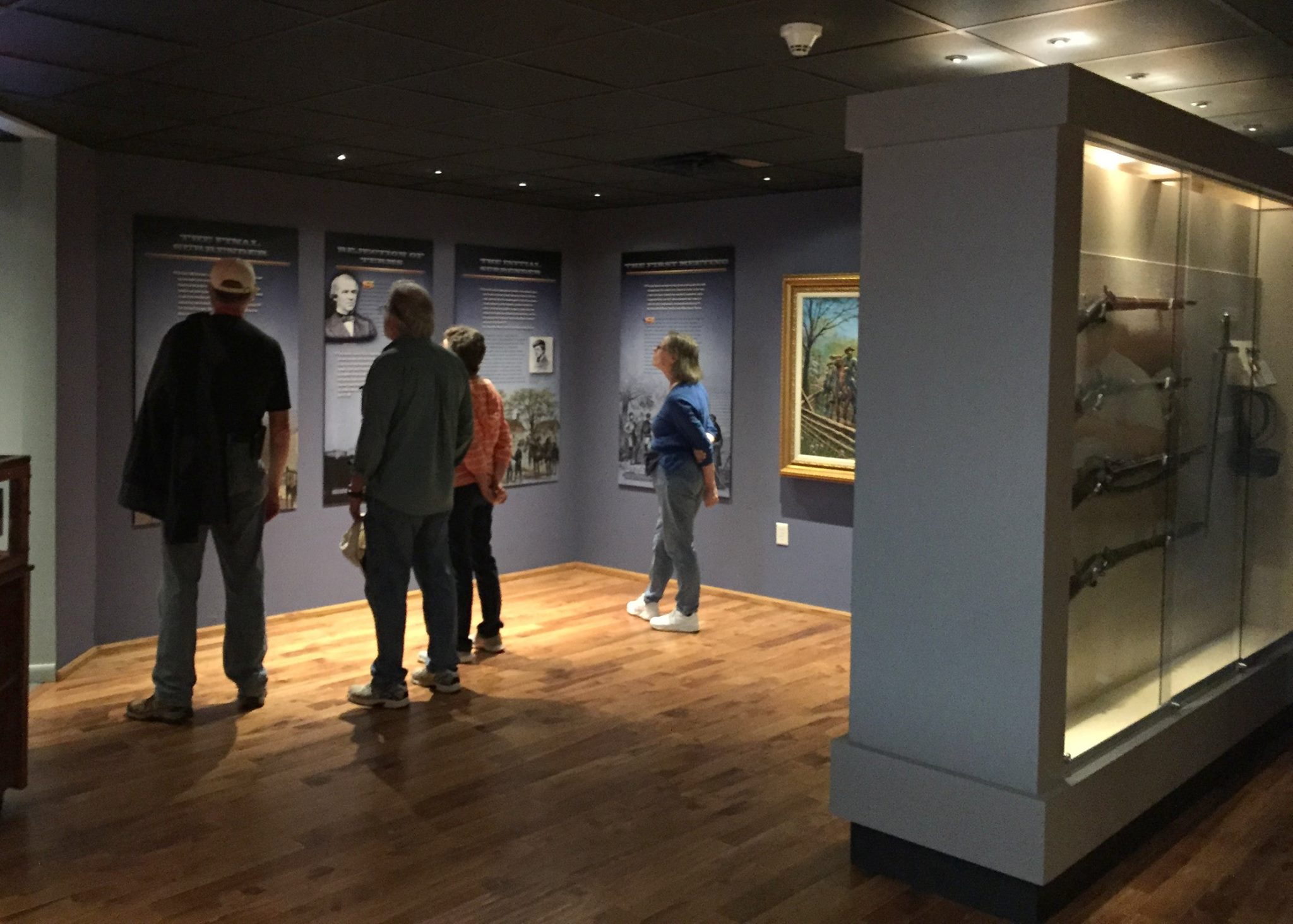 Interior of the Bennett Place Museum.