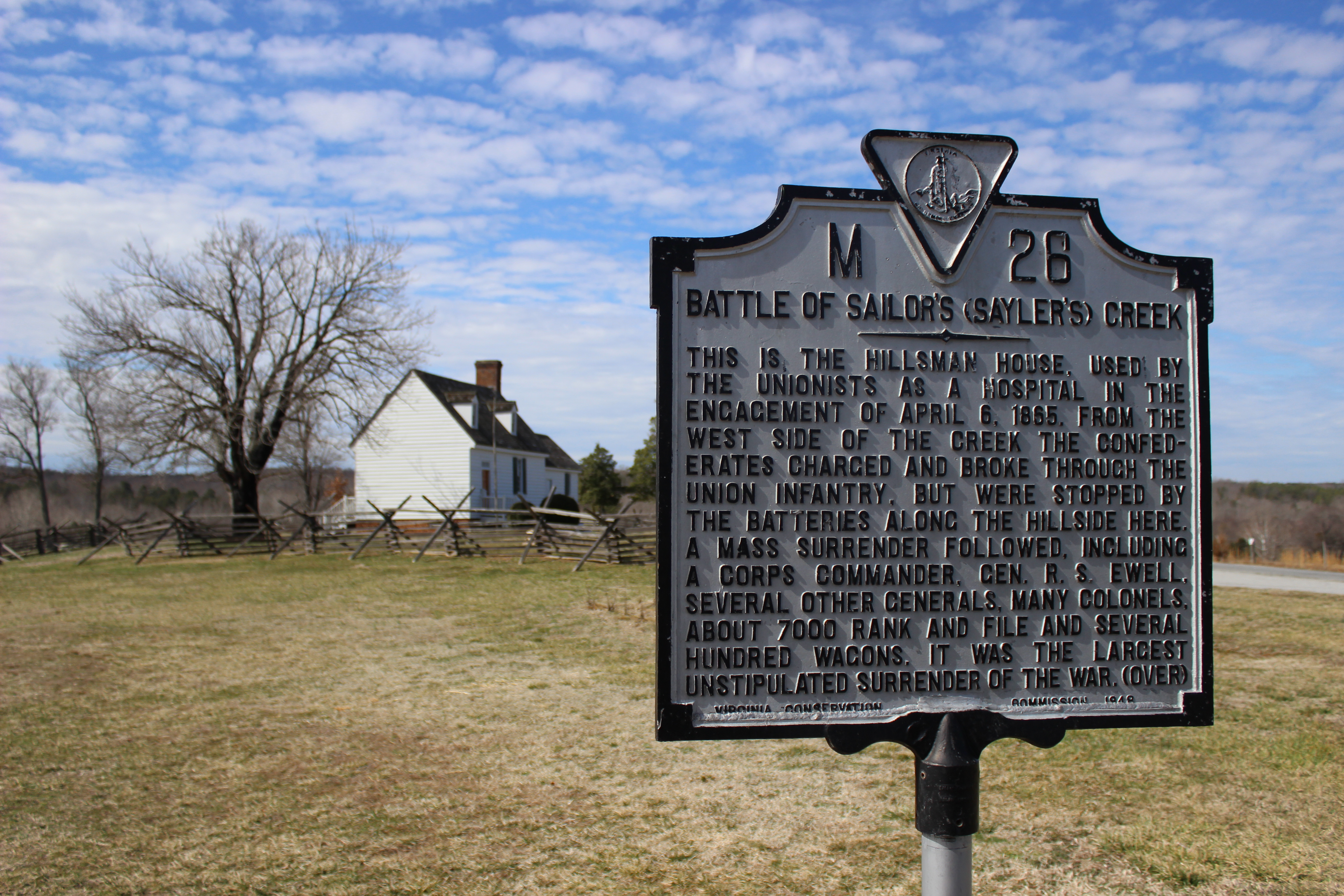 Union infantry deployed near here before advancing against the Confederate lines