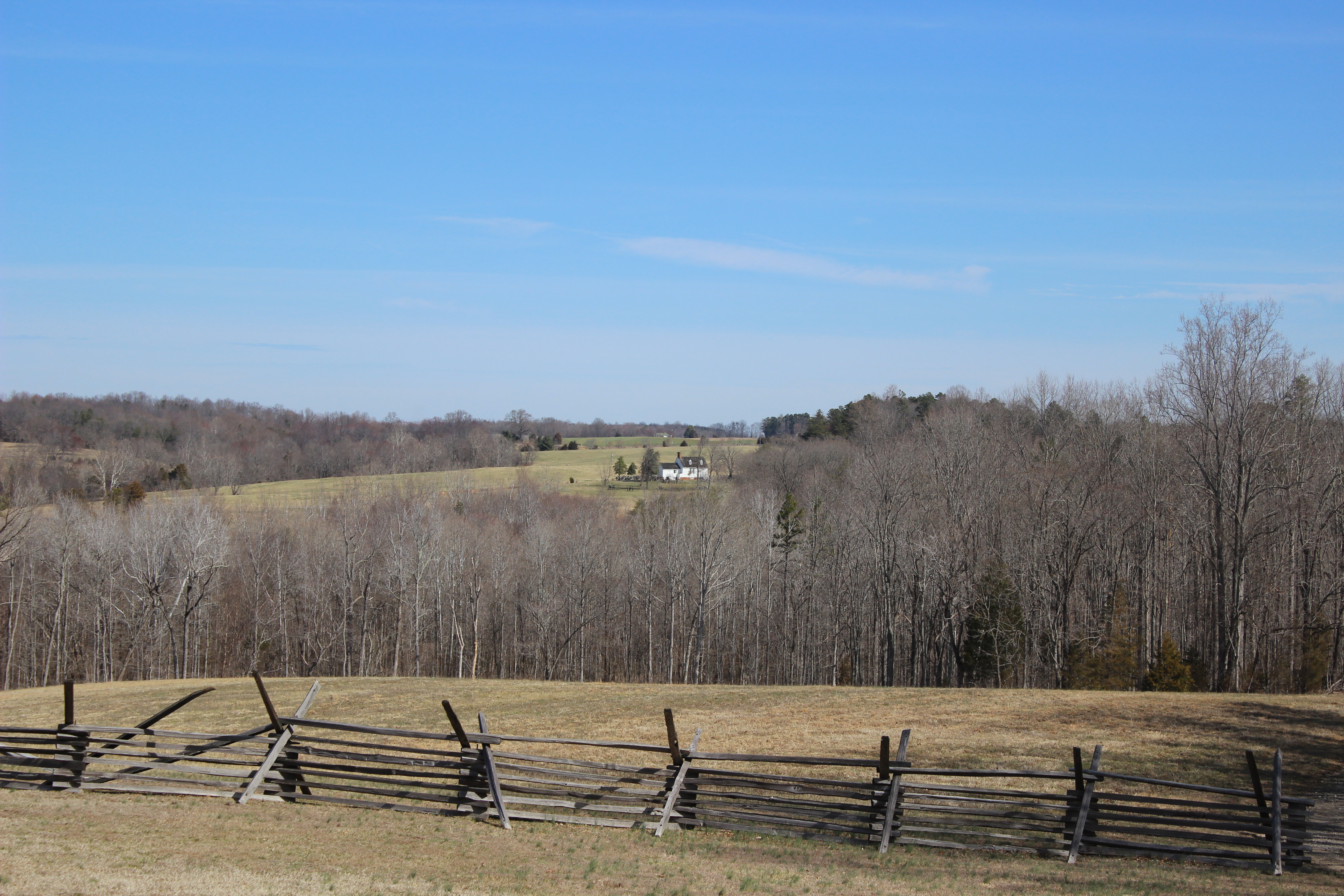 The view from the Confederate lines