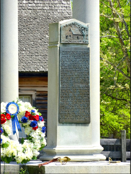 A view of the Unity Monument.