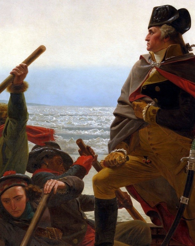 In Emmanuel Leutze’s legendary canvas Washington Crossing the Delaware you can clearly see an African American rowing the boat.  Leutze was an abolitionist himself and may have intended to use this as a symbolic gesture.