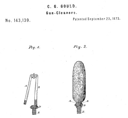 Charles Gould patent gun cleaner