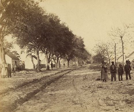 Slave Quarters at General Drayton's Fish Haul Plantation in South Carolina.