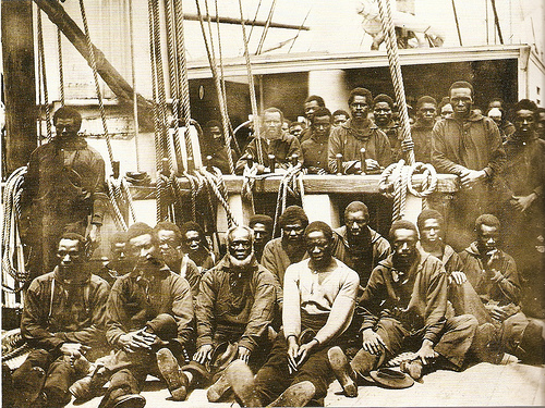 Contraband on the USS Vermont, 1862