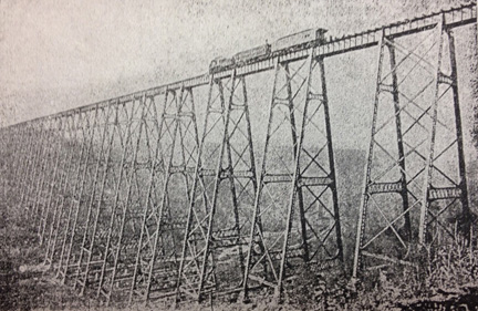 A photo of the Kinzua Viadcut reportedly taken during Grant's excursion (photo courtesy of the McKean County Historical Society)