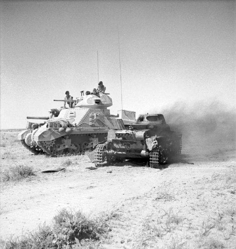 M3_Grant_with_knocked_out_Panzer_I_1942