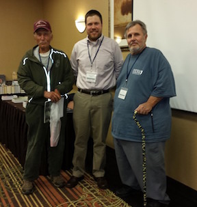 Ted Alexander (right) with historians Ed Bearss and Dan Vermilya at the 2015 Chambersburg Civil War Symposium