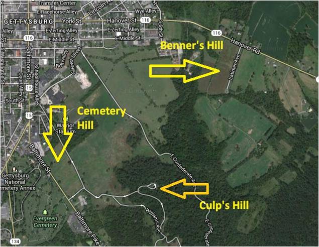 Benners Hill Map