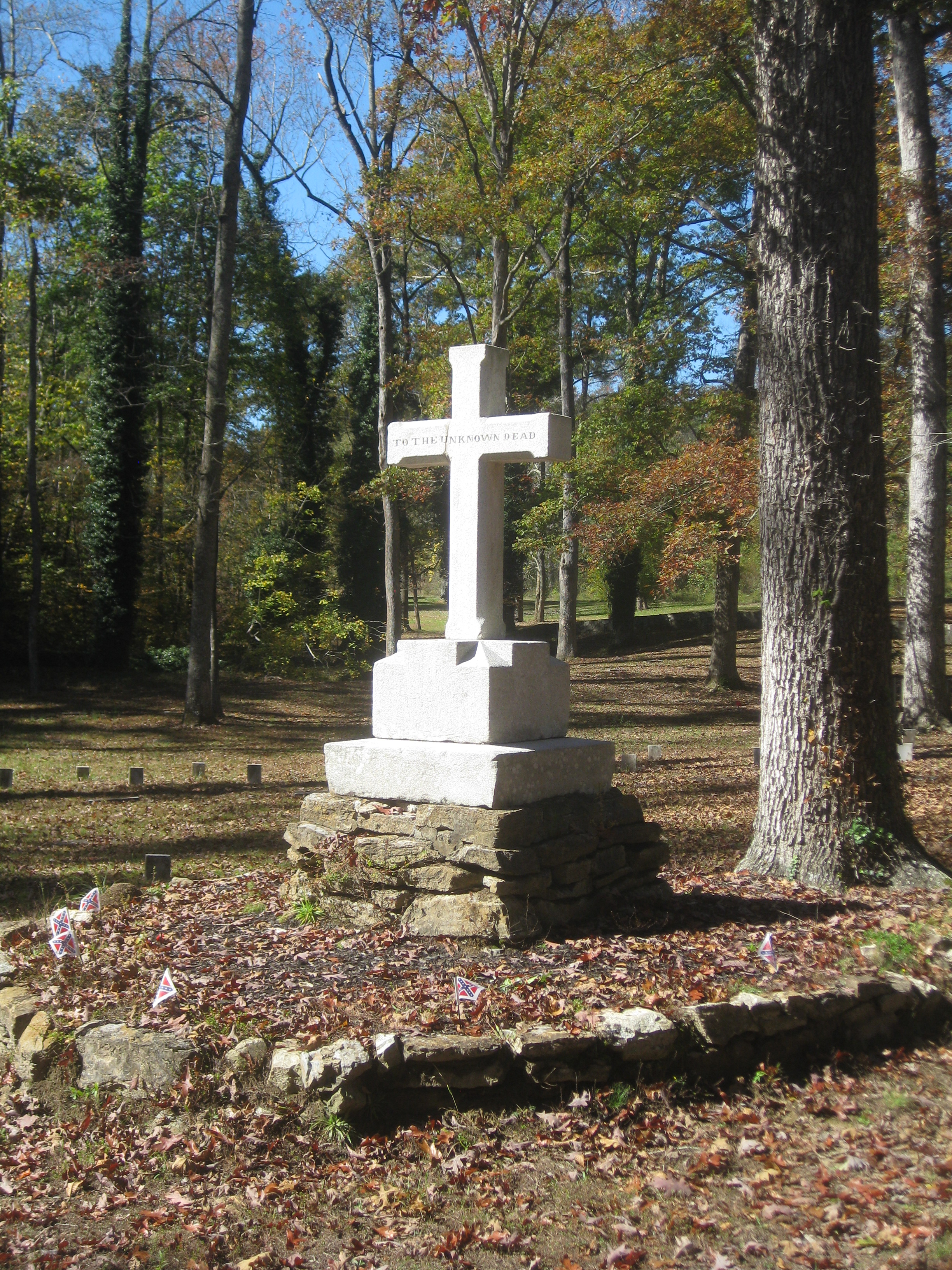 Monument to Confederate Dead at the Resaca Confederate Cemetery