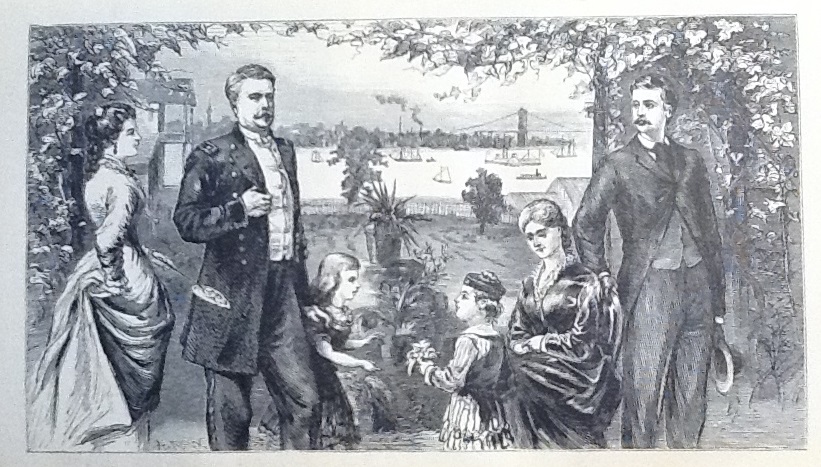 Winfield S. Hancock & Family (Illustration from "Life of Hancock" published in the 1880's)