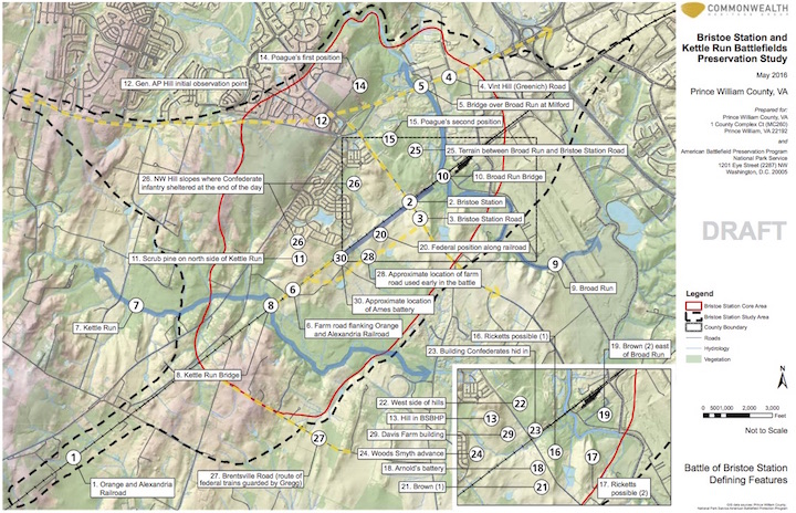 Bristoe Station Defining Features