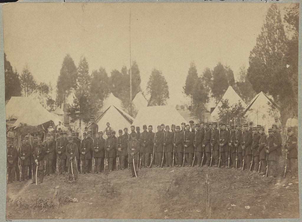 Photography of a Civil War Regiment (LOC). Were there any unidentified female soldiers in this unit?