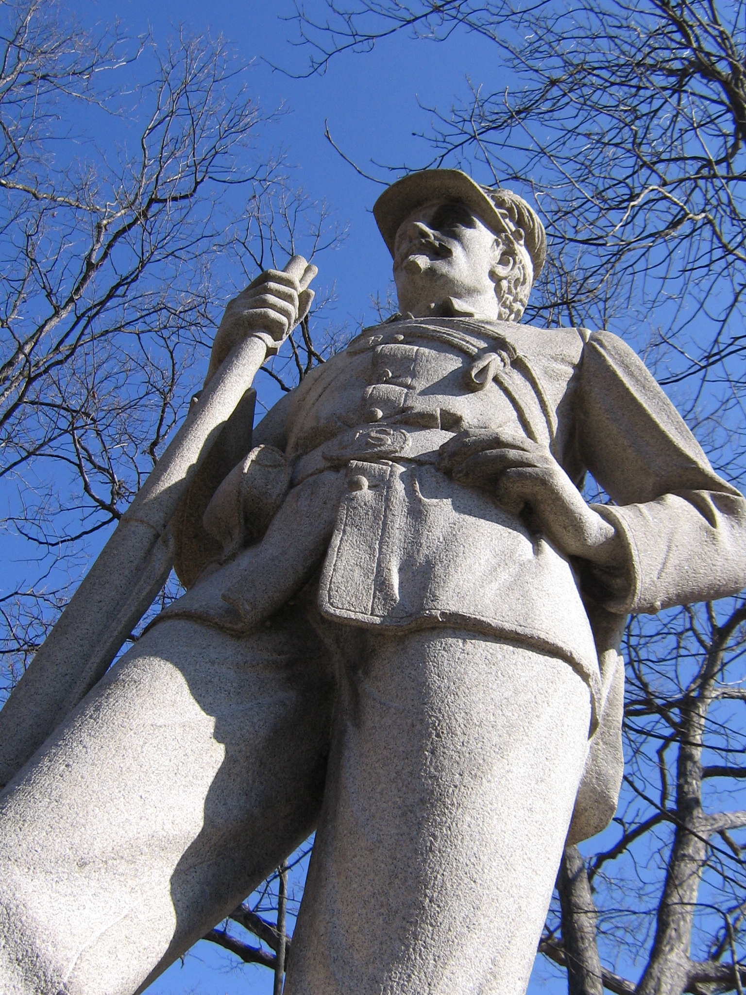 13th Pennsylvania Reserves Monument at Gettysburg. The monument was dedicated dedicated in September of 1890. The 13th Pennsylvania Reserves were also know as the "Bucktails," 42nd Pennsylvania Infantry, and 1st Pennsylvania Rifles.
