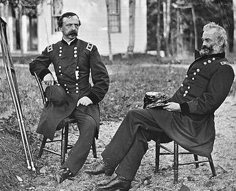 Two former 3rd Corps commander. Dan Sickle (sans leg) and Samuel Heintzelman.