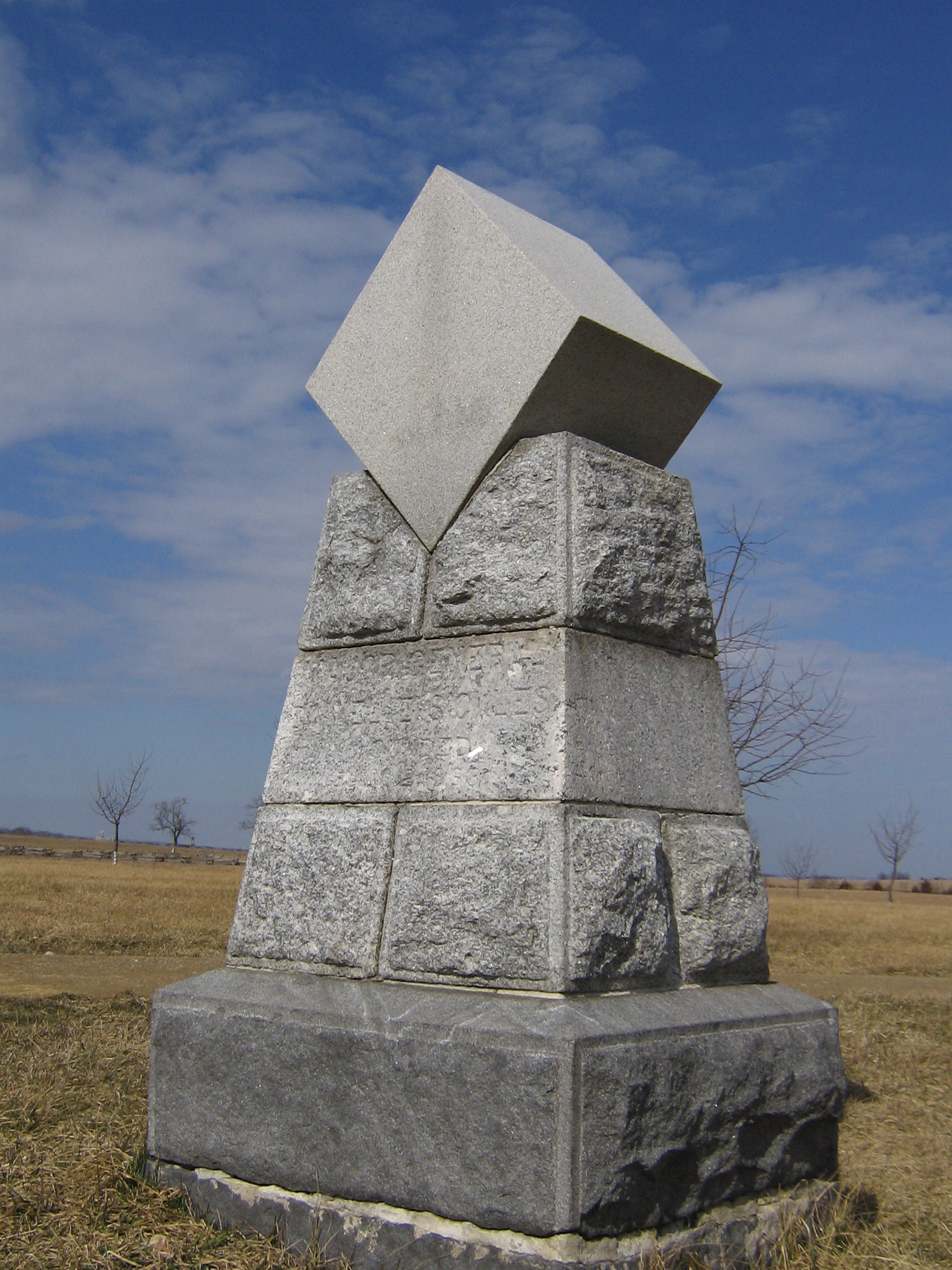 Sickles wounding site monument on the Gettysburg Battlefield. Photo by Kristopher D. White