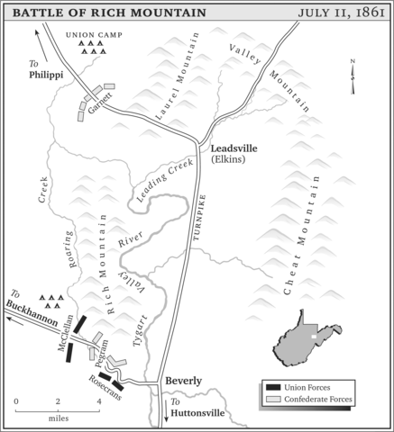 Maps of Laurel Hill and Rich Mountain