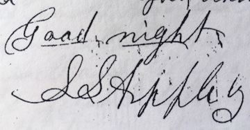 Sheldon Appleby signature