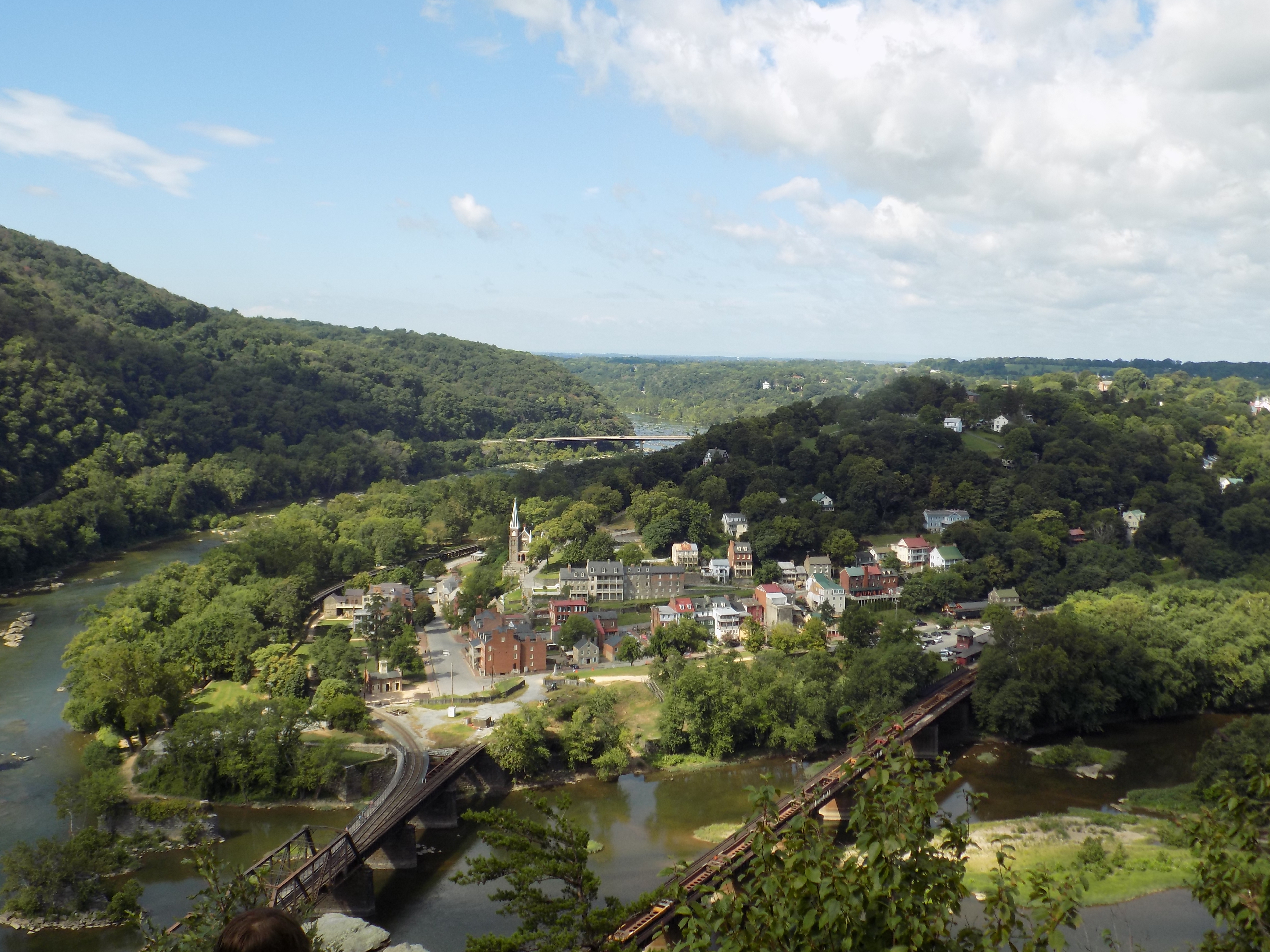 Harpers Ferry from Maryland Heights Overlook