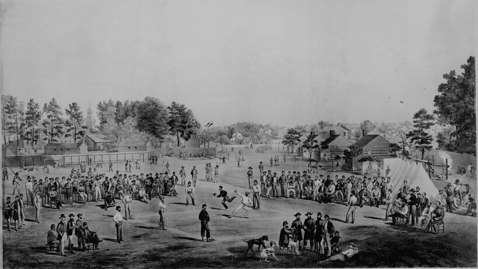 Union Prisoners' Ballgame in Salisbury, North Carolina