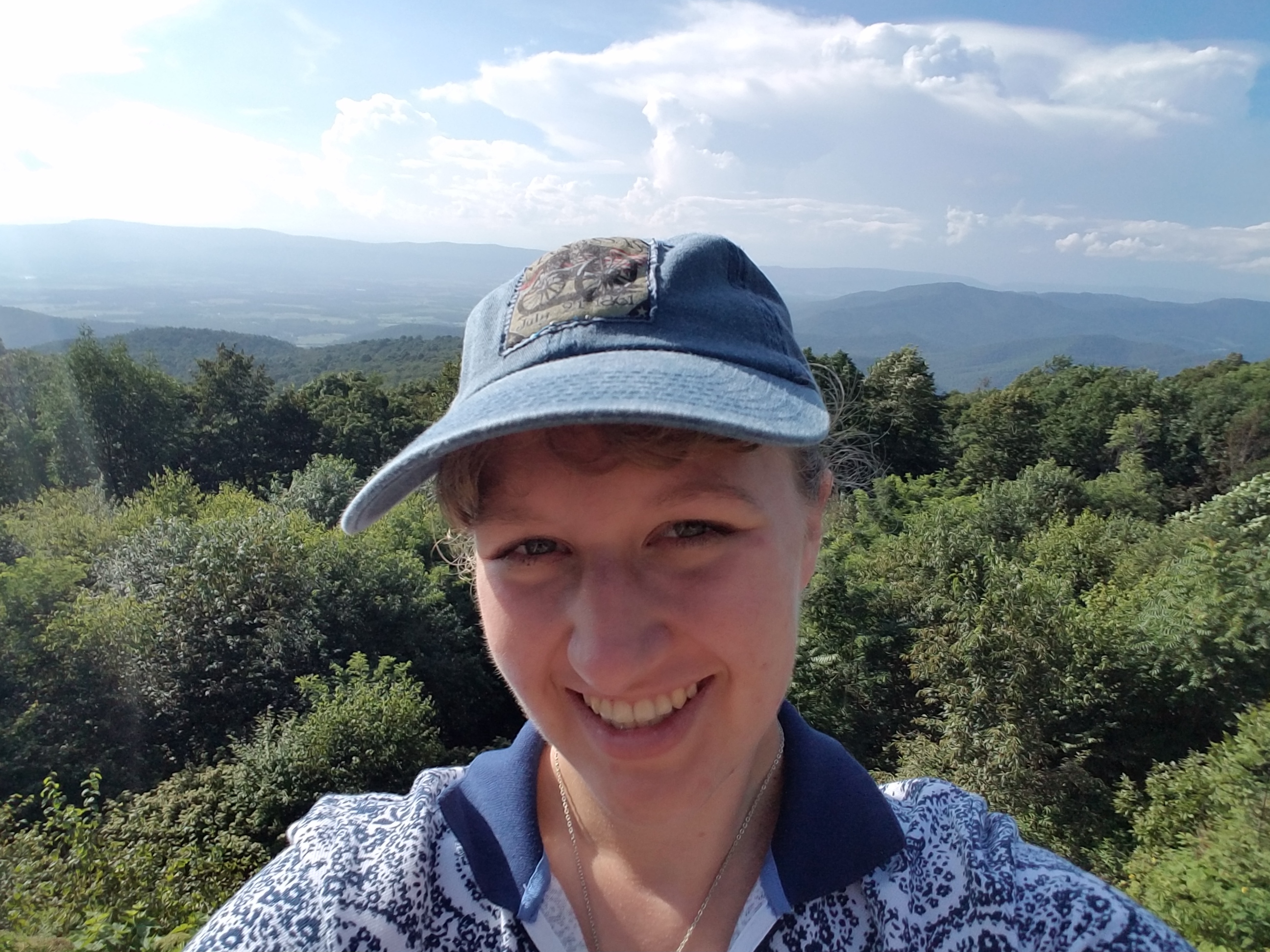 Sarah Kay Bierle at Shenandoah National Park (Skyline Drive)