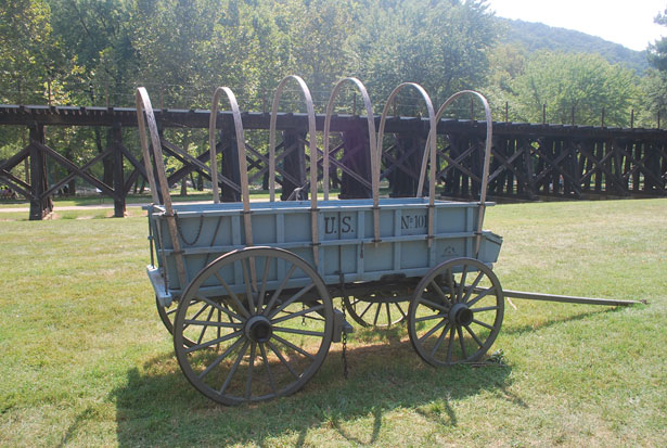 A standard U.S. Army wagon - an all-too-rare article in Confederate circles