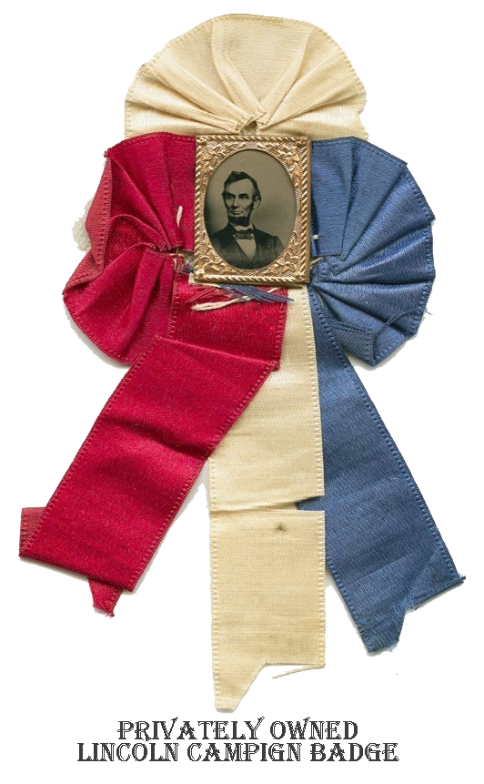 Lincoln Campaign Badge, 1864?
